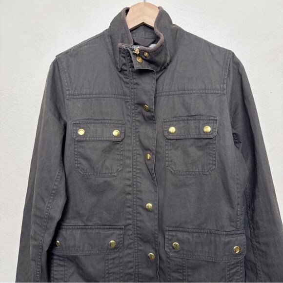 J.crew Womens Small Relaxed Boyfriend Field Jacket In Army Green Color - Picture 5 of 16